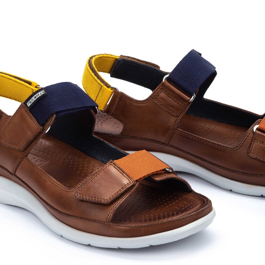 Brown Pikolinos OROPESA Men's Sandals | SNIOT4867