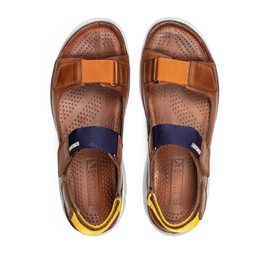 Brown Pikolinos OROPESA Men's Sandals | SNIOT4867