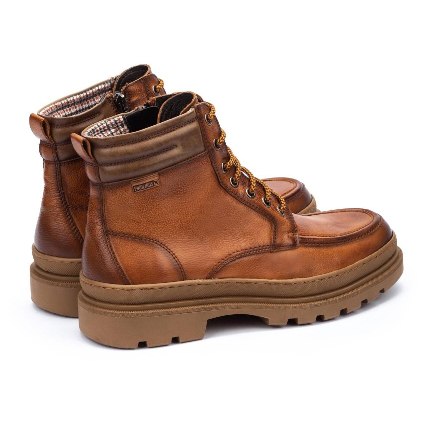 Brown Pikolinos OURENSE Men's Ankle Boots | 1NBX83147