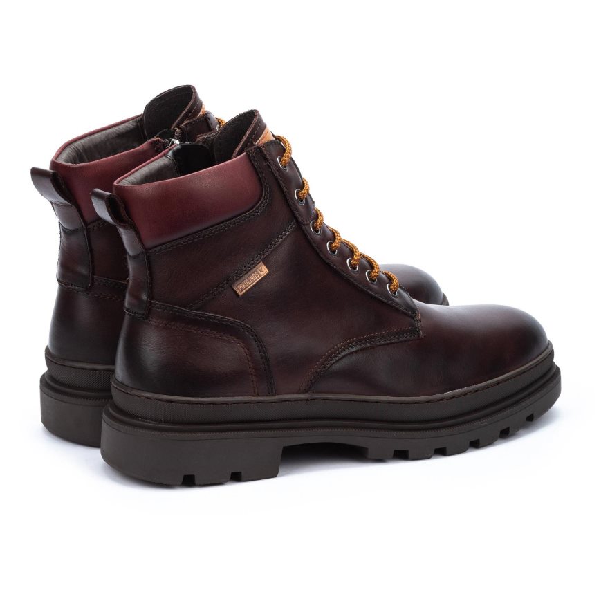 Brown Pikolinos OURENSE Men's Ankle Boots | BHQG90341