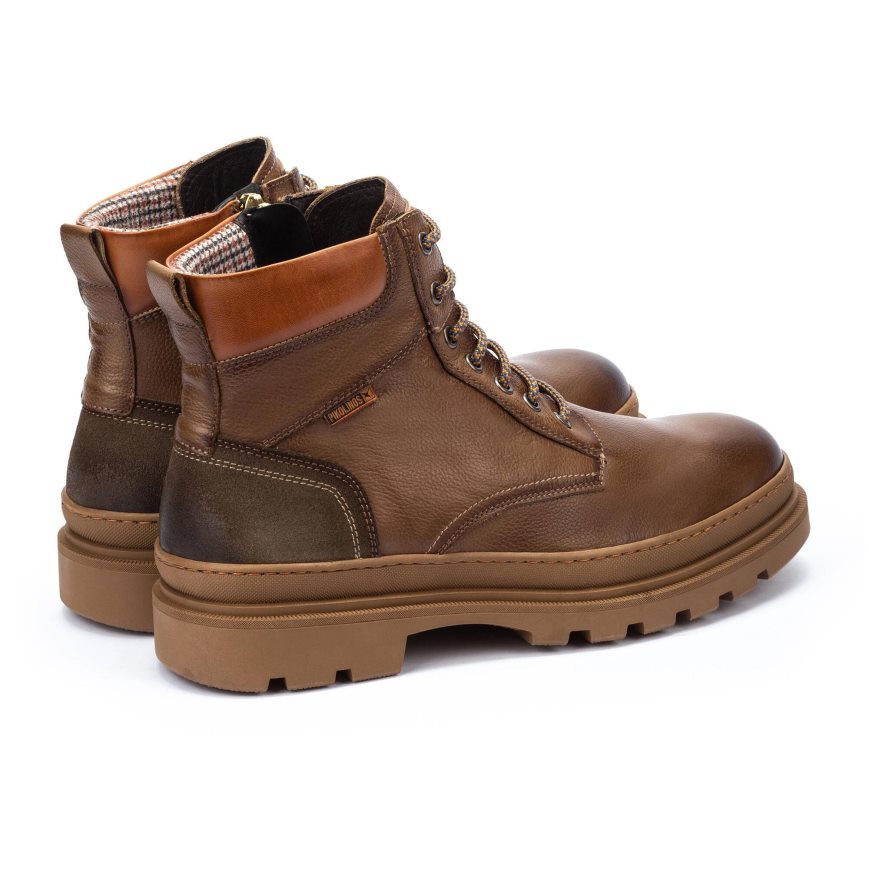 Brown Pikolinos OURENSE Men's Ankle Boots | GFJY0169T