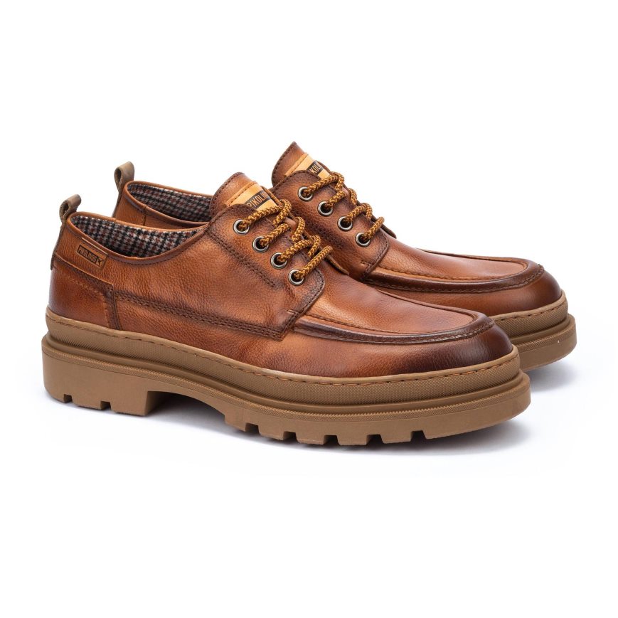 Brown Pikolinos OURENSE Men's Casual Shoes | IZTH0T174