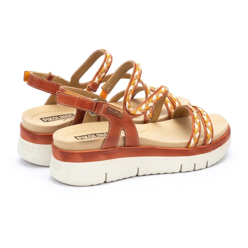 Brown Pikolinos PALMA Women's Sandals | OPDR78614