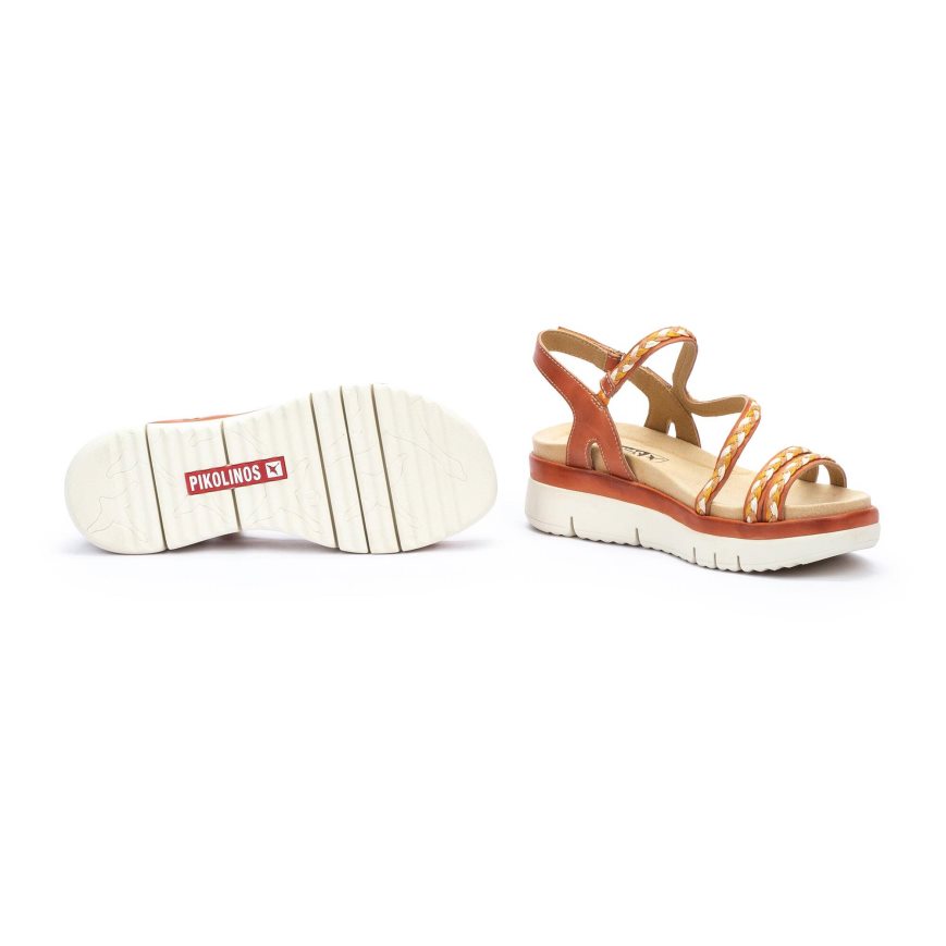 Brown Pikolinos PALMA Women's Sandals | OPDR78614