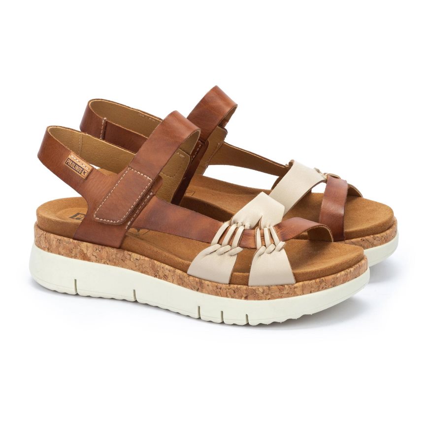 Brown Pikolinos PALMA Women's Sandals | XAU1237T0