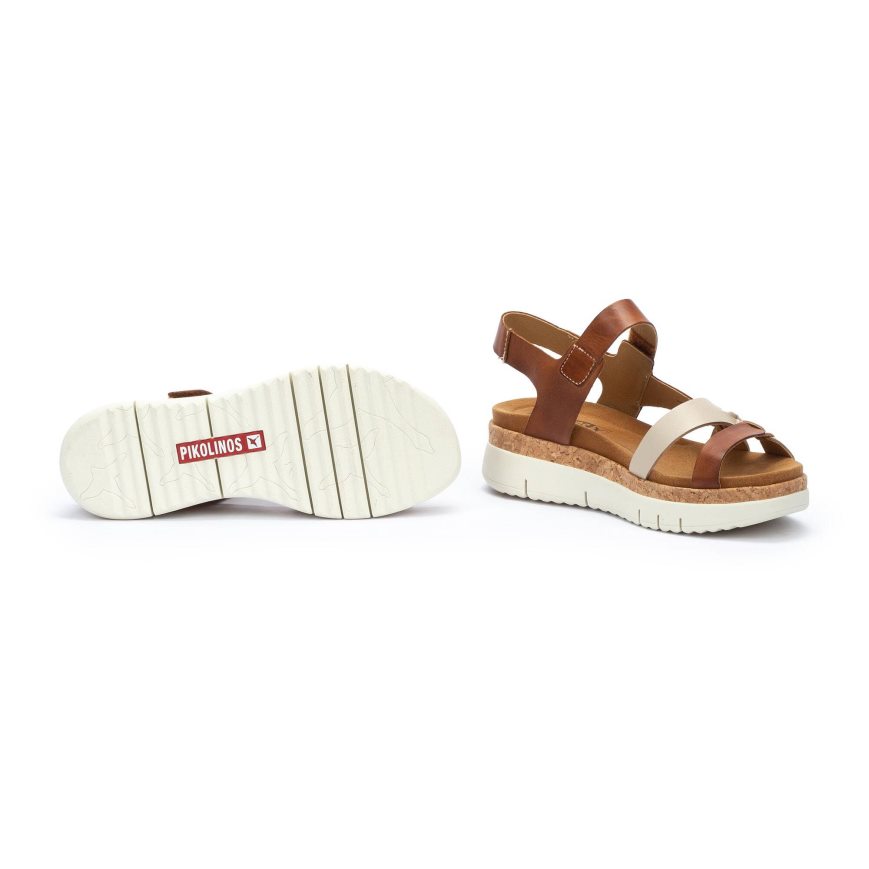 Brown Pikolinos PALMA Women's Sandals | XAU1237T0