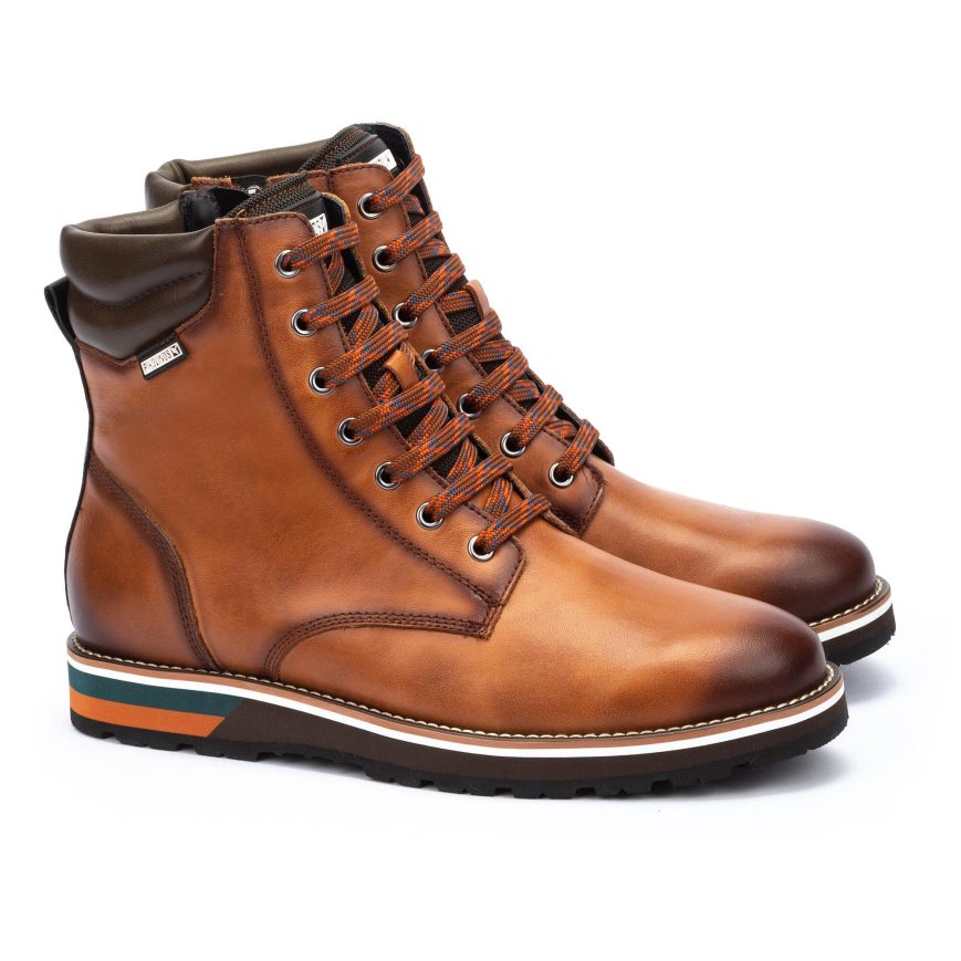 Brown Pikolinos PIRINEOS Men's Ankle Boots | H1GP02791