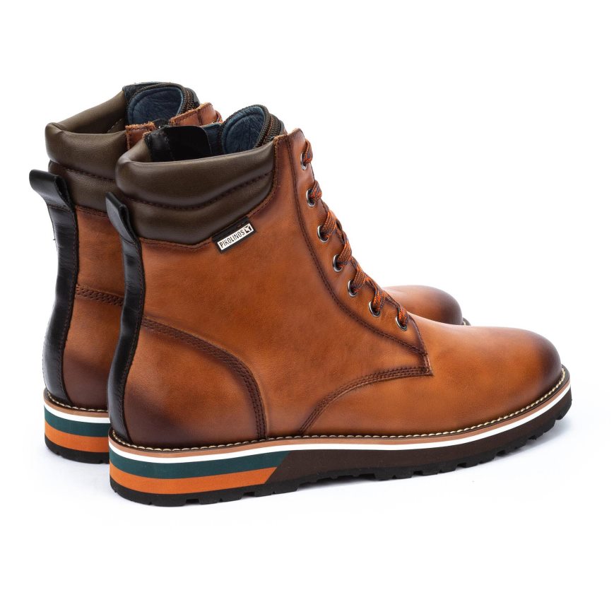 Brown Pikolinos PIRINEOS Men's Ankle Boots | H1GP02791