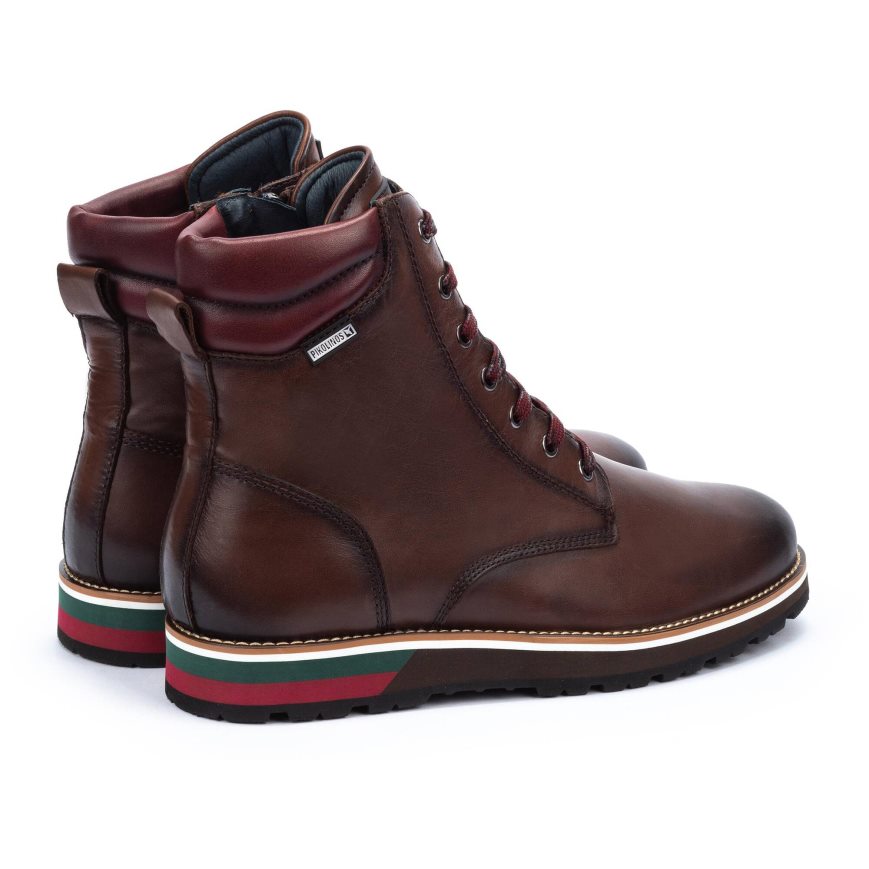 Brown Pikolinos PIRINEOS Men's Ankle Boots | XVTU61382