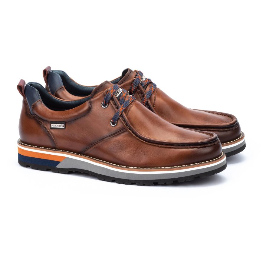 Brown Pikolinos PIRINEOS Men's Lace Up Shoes | LNP121687