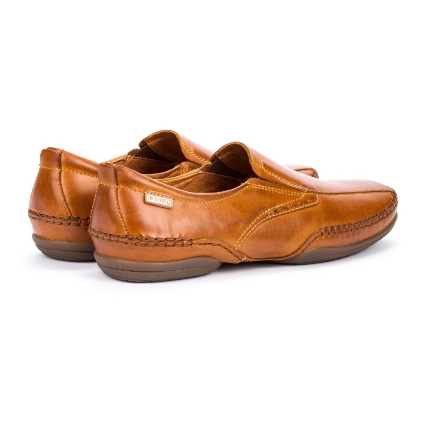 Brown Pikolinos PUERTO RICO Men's Moccasins | WTYQ3T271