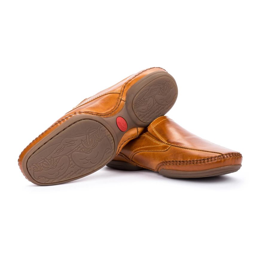 Brown Pikolinos PUERTO RICO Men's Moccasins | WTYQ3T271