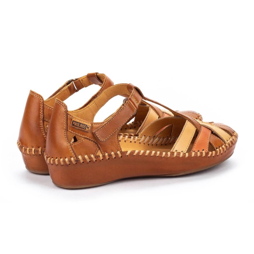 Brown Pikolinos P. VALLARTA Women's Sandals | CDAB31249