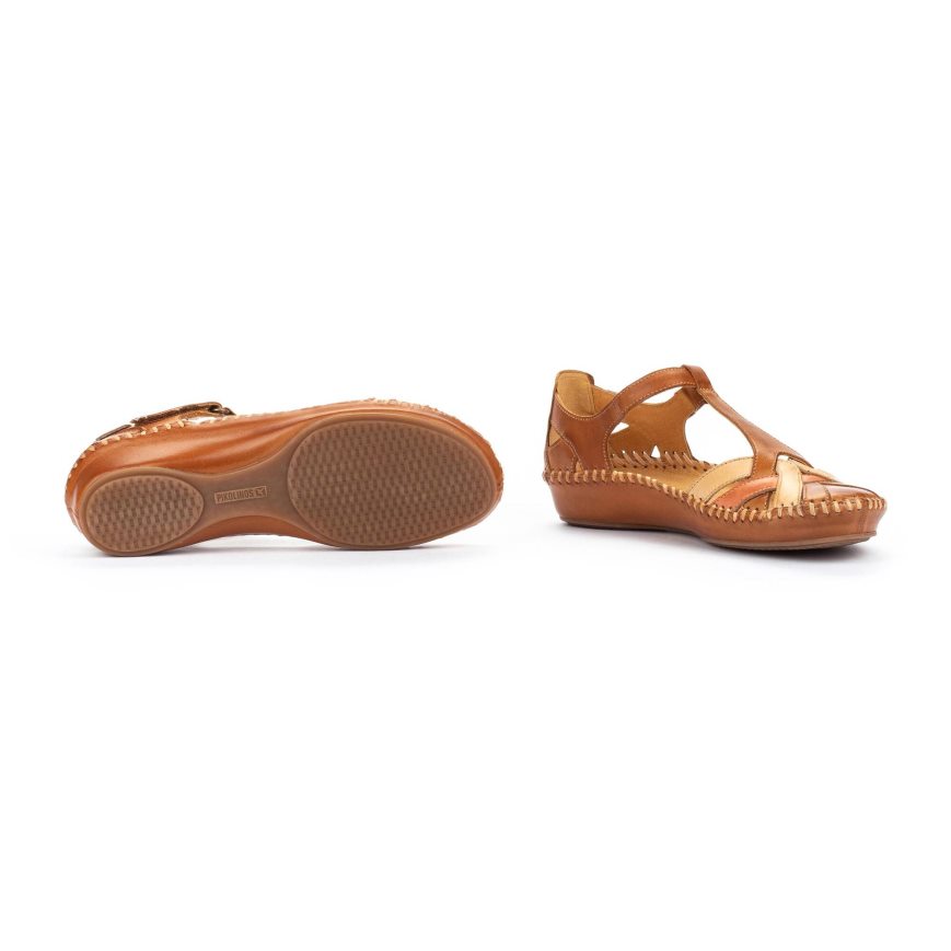 Brown Pikolinos P. VALLARTA Women's Sandals | CDAB31249