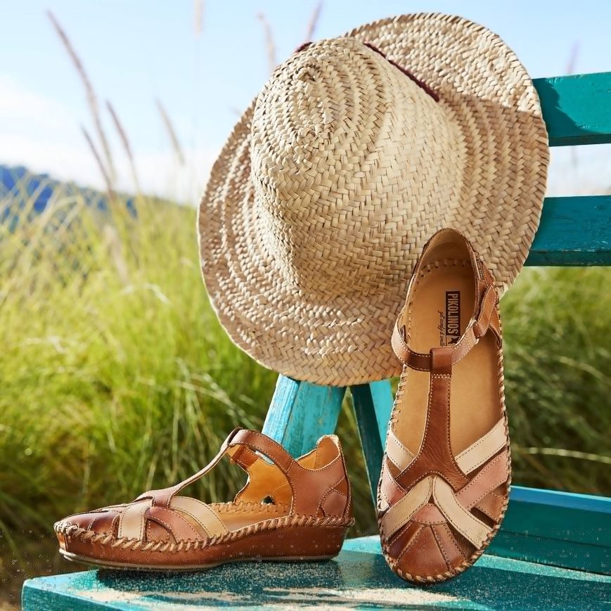 Brown Pikolinos P. VALLARTA Women's Sandals | CDAB31249