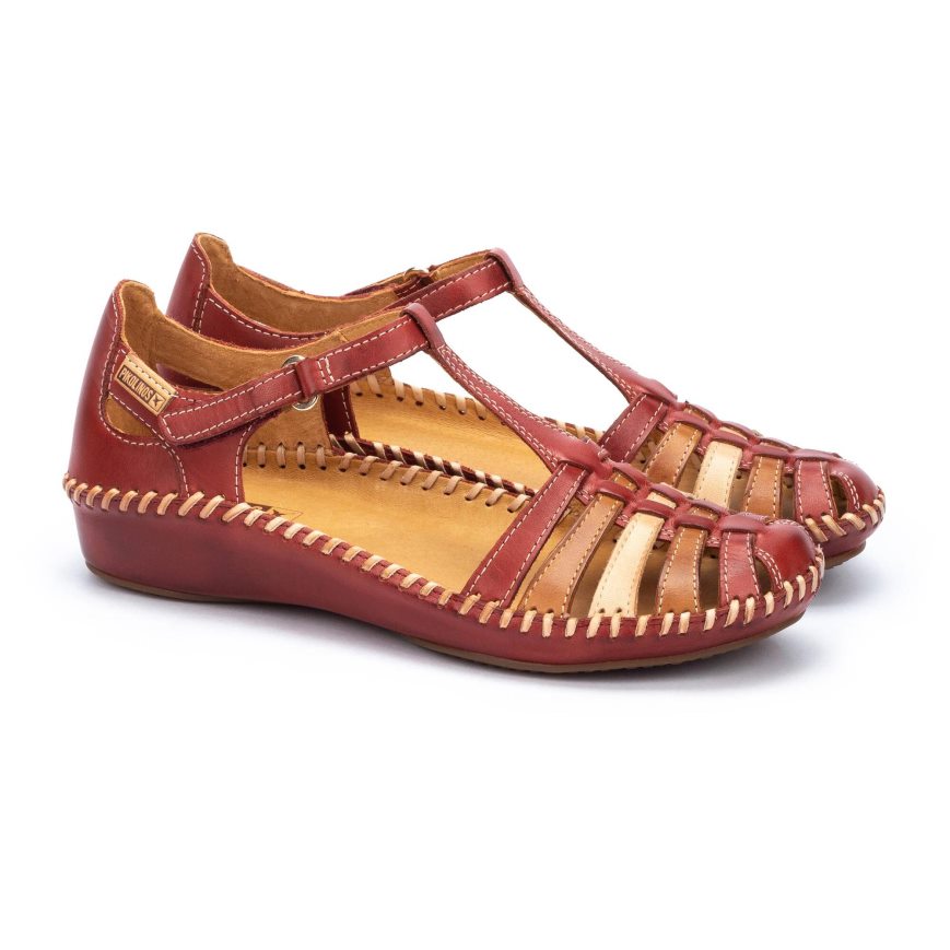 Brown Pikolinos P. VALLARTA Women's Sandals | JQCO26078