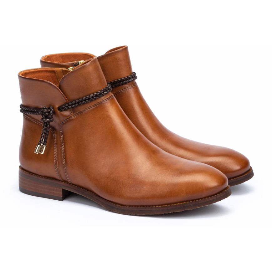 Brown Pikolinos ROYAL W4D-8908 Women's Ankle Boots | OEPT97214