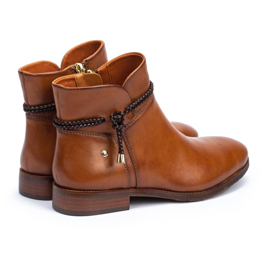 Brown Pikolinos ROYAL W4D-8908 Women's Ankle Boots | OEPT97214