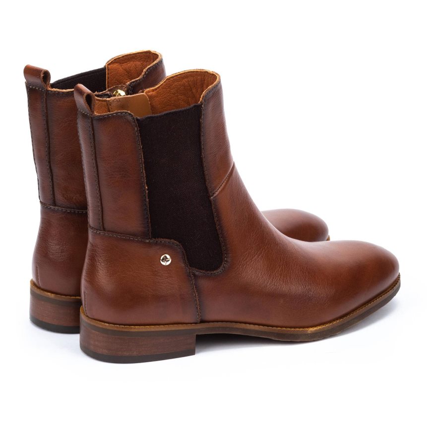 Brown Pikolinos ROYAL Women's Ankle Boots | UPQH692T0