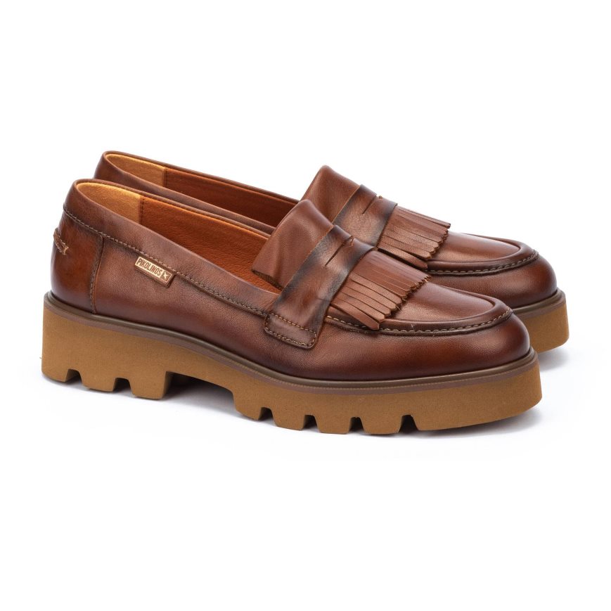 Brown Pikolinos SALAMANCA Women's Clogs | NFVC49162