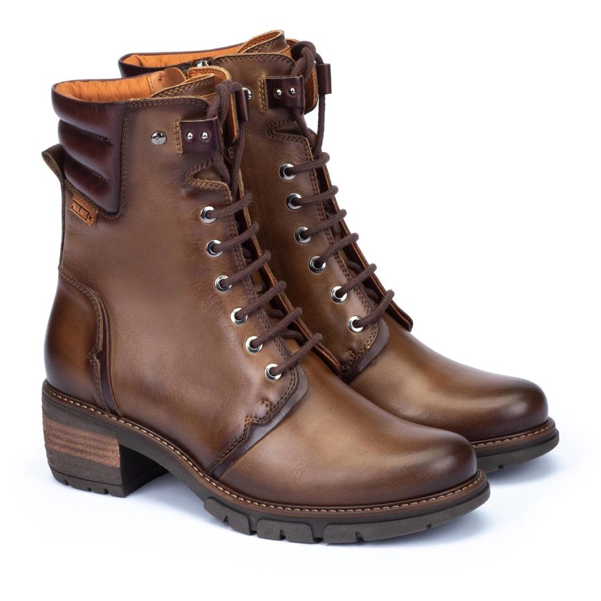 Brown Pikolinos SAN SEBASTIAN Women's Ankle Boots | XP1Y31976