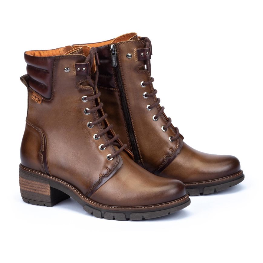 Brown Pikolinos SAN SEBASTIAN Women's Ankle Boots | XP1Y31976