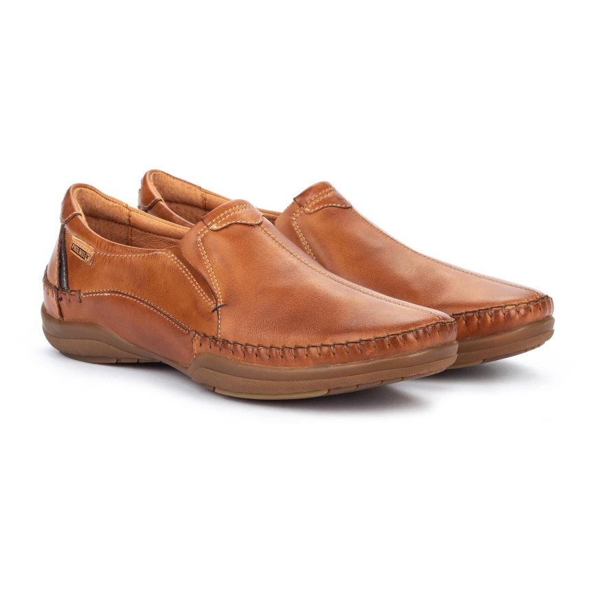 Brown Pikolinos SAN TELMO Men's Moccasins | WLYV89031