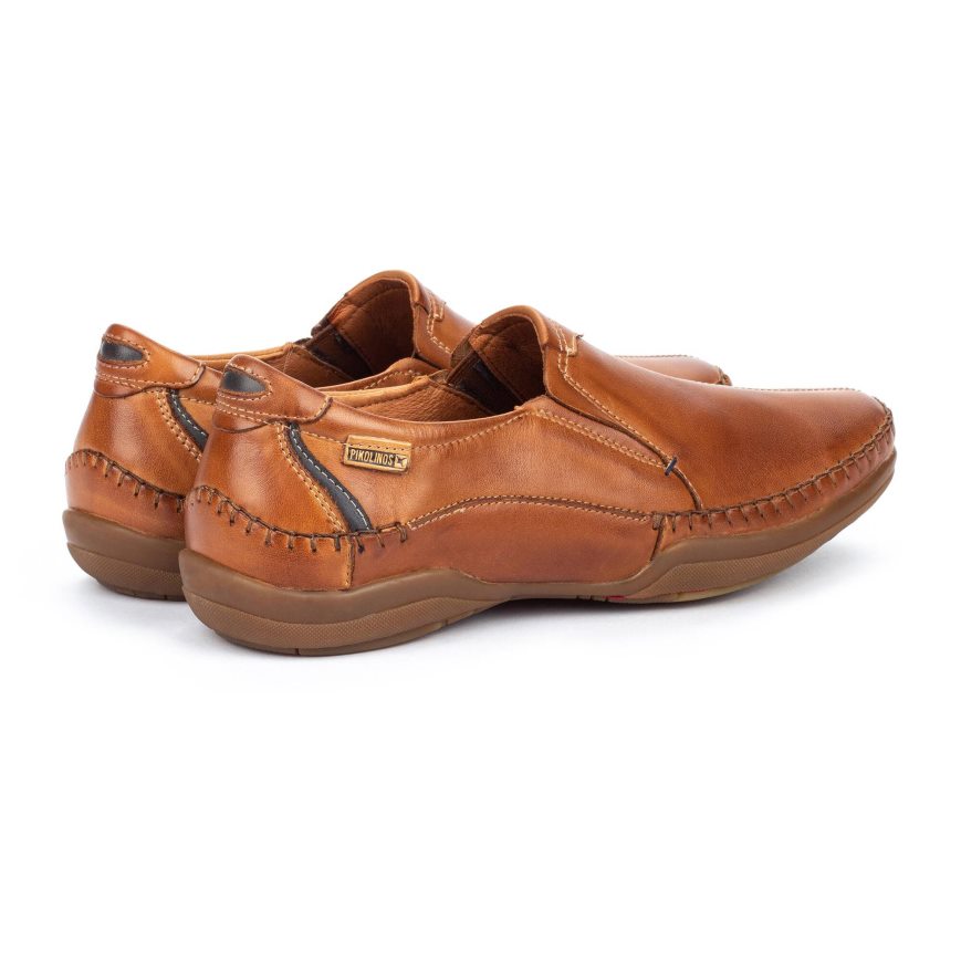 Brown Pikolinos SAN TELMO Men's Moccasins | WLYV89031