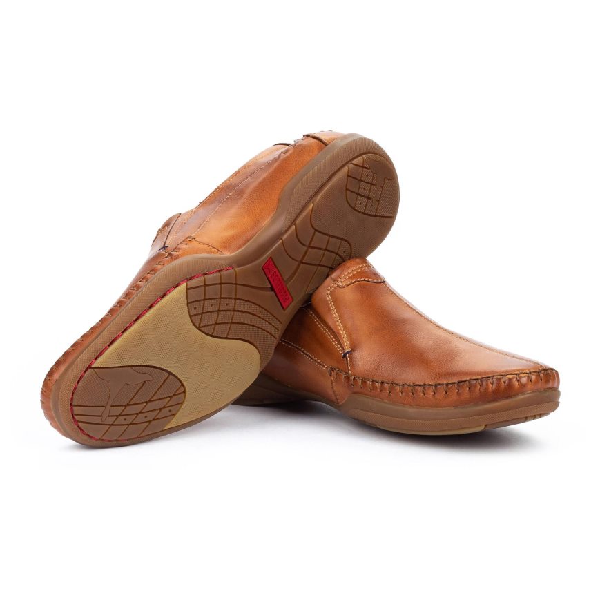 Brown Pikolinos SAN TELMO Men's Moccasins | WLYV89031