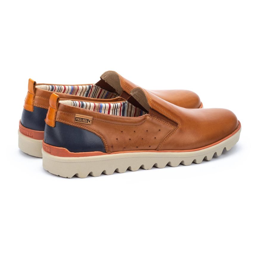 Brown Pikolinos TABERNAS Men's Moccasins | OFTB73T86