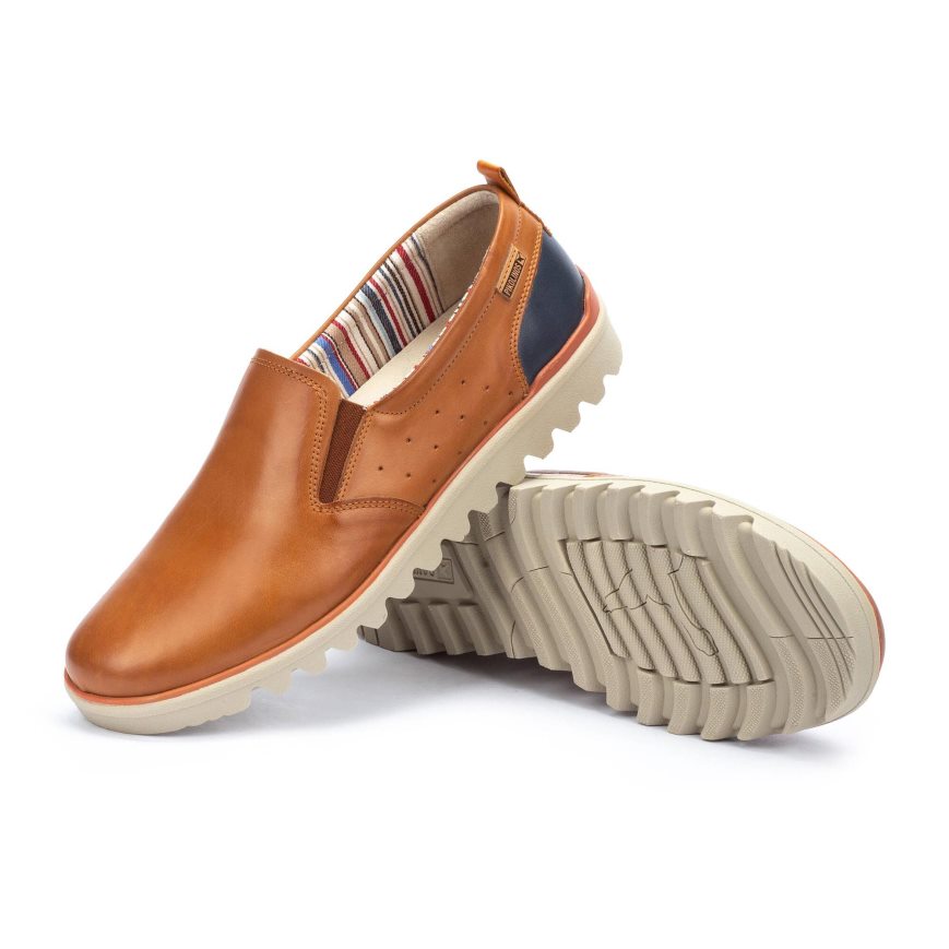 Brown Pikolinos TABERNAS Men's Moccasins | OFTB73T86