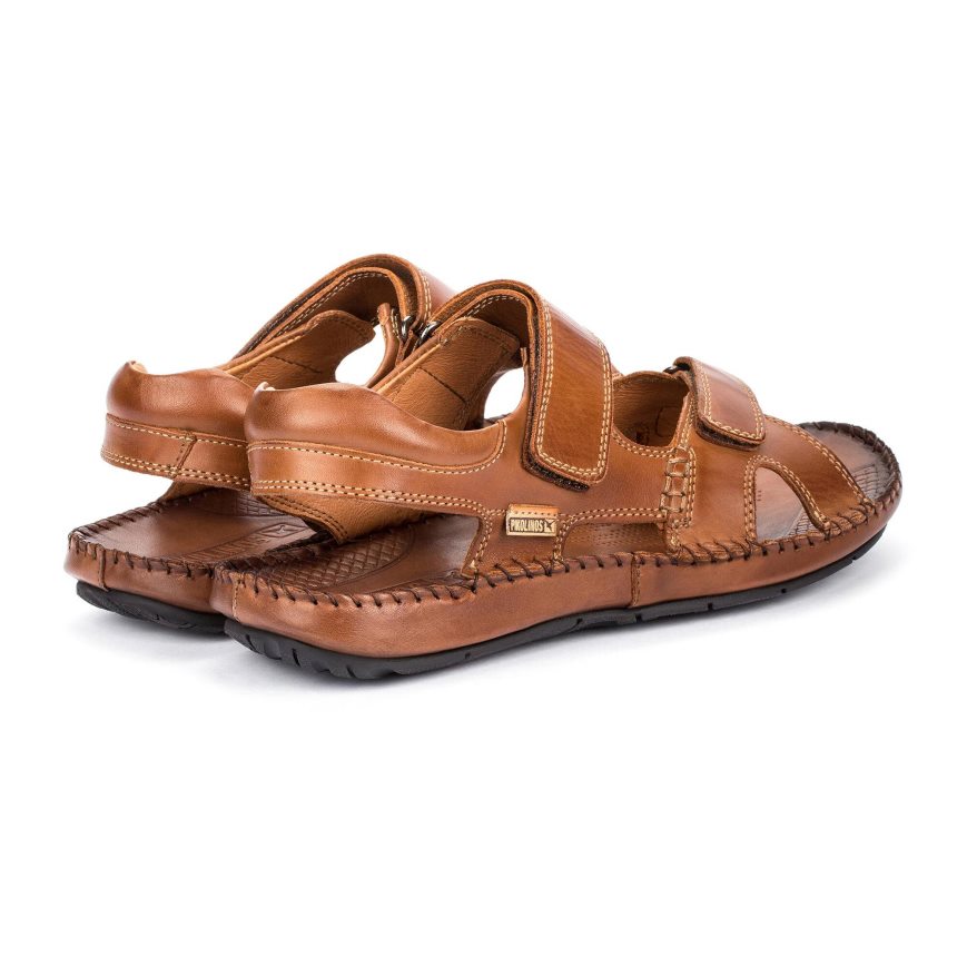 Brown Pikolinos TARIFA Men's Sandals | BRPL46T31