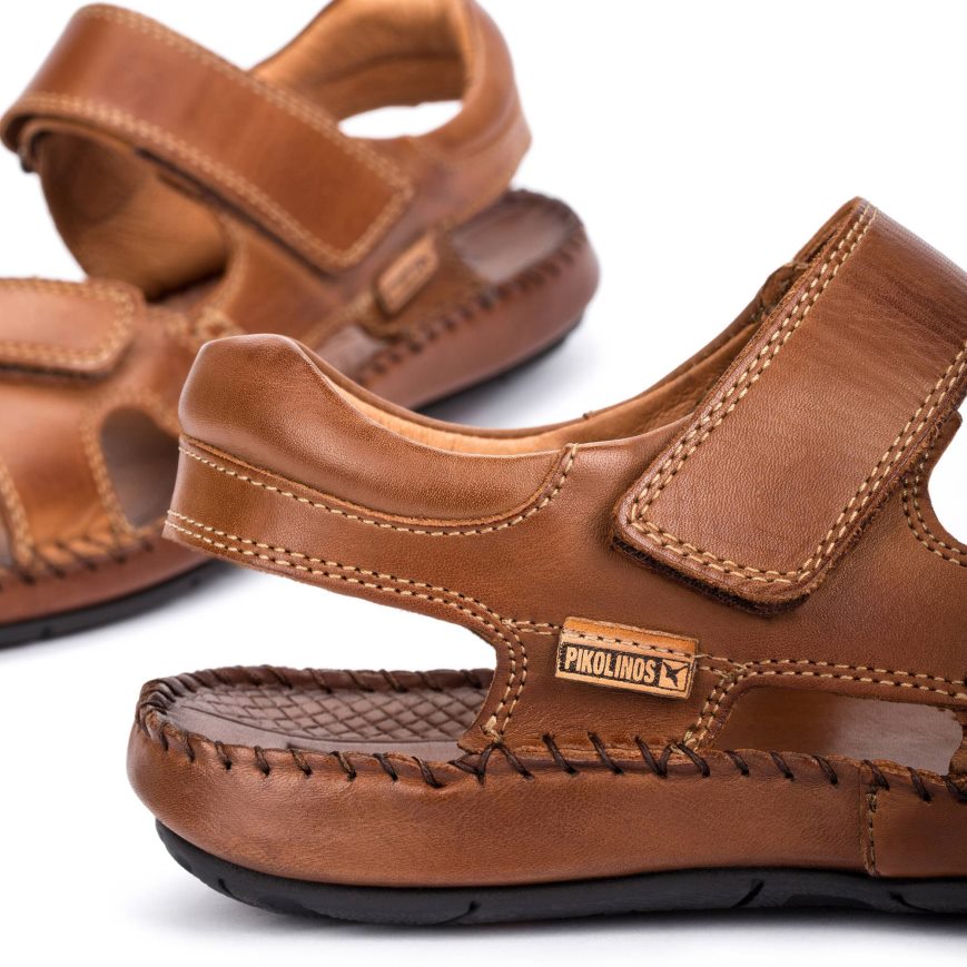 Brown Pikolinos TARIFA Men's Sandals | BRPL46T31