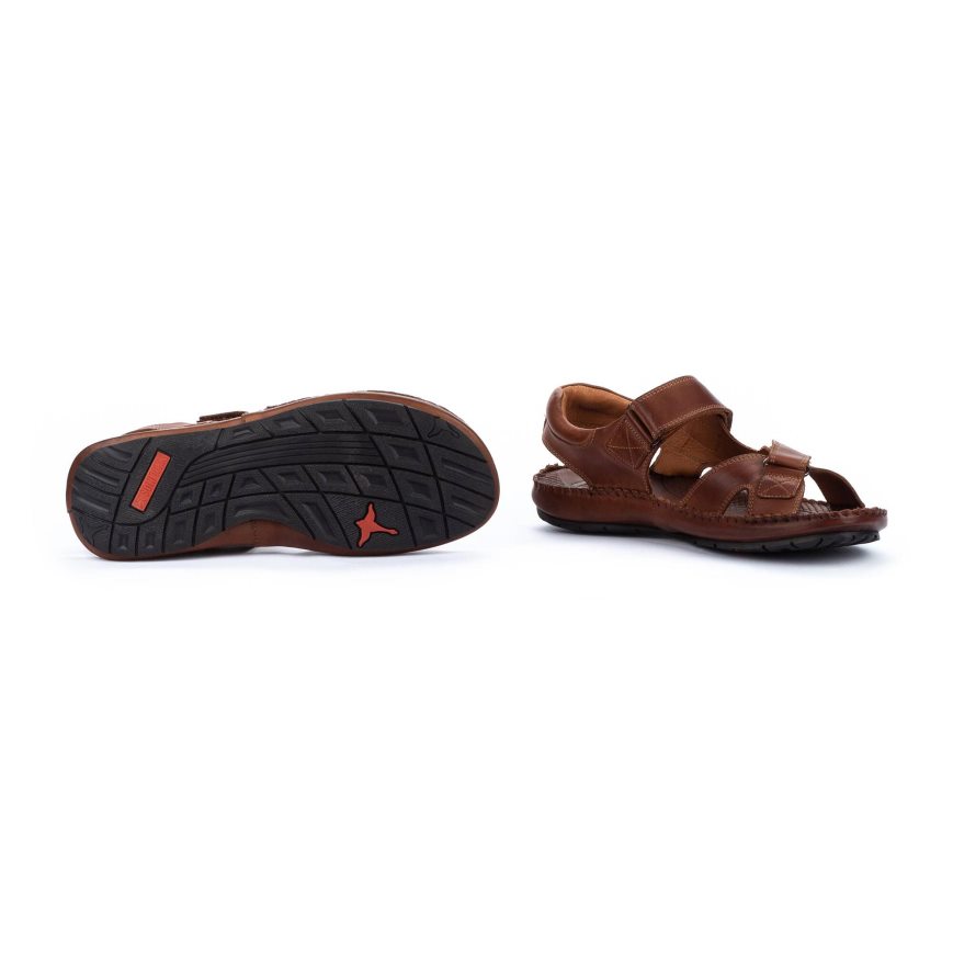 Brown Pikolinos TARIFA Men's Sandals | BRPL46T31