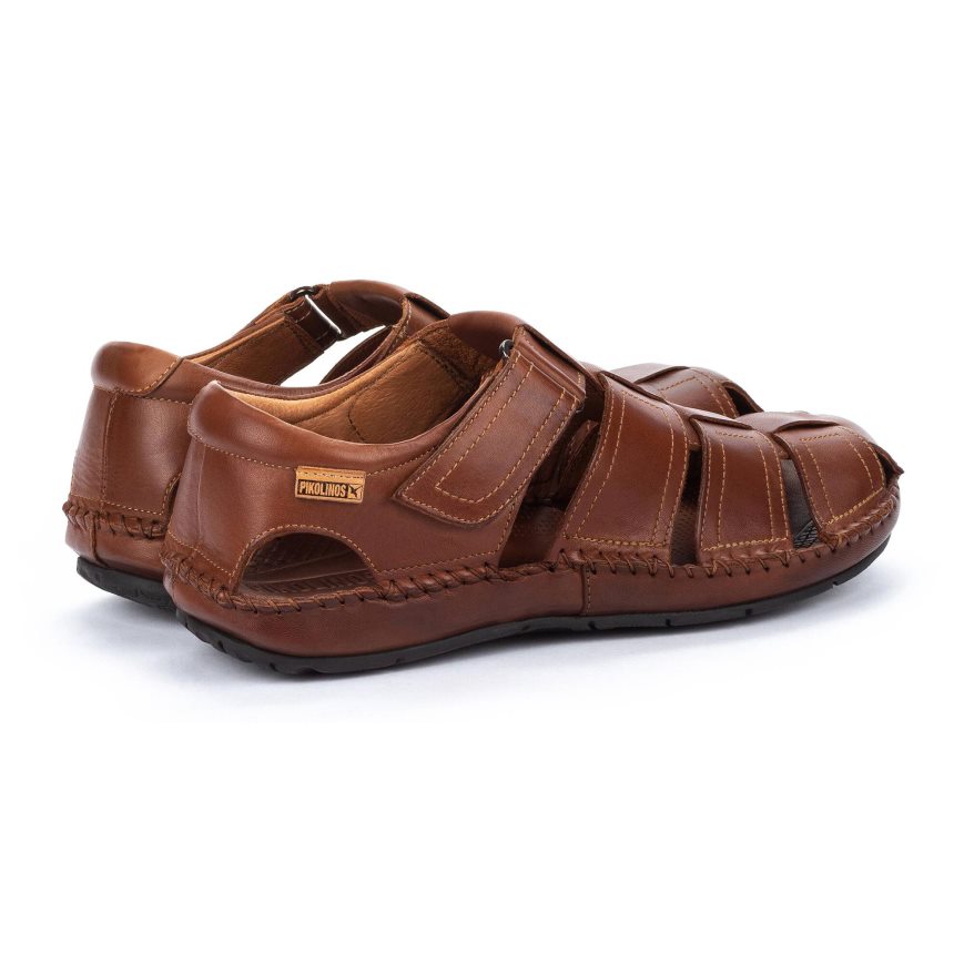 Brown Pikolinos TARIFA Men's Sandals | COYDT7436