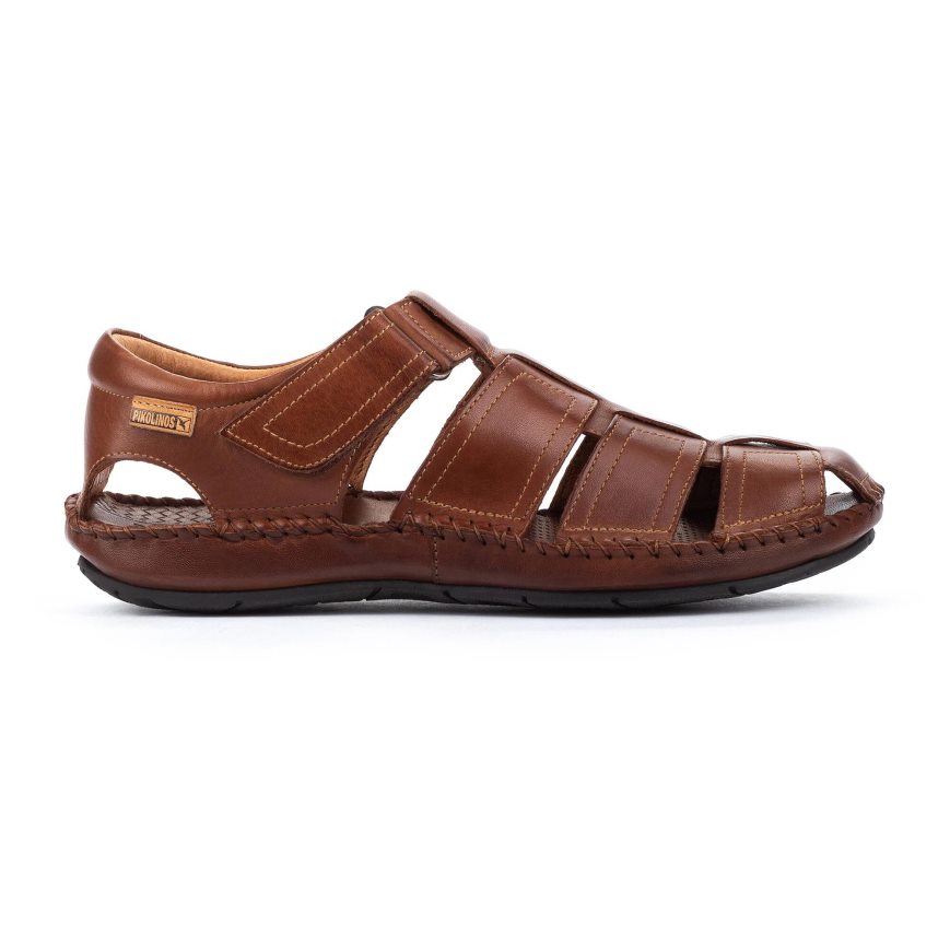 Brown Pikolinos TARIFA Men\'s Sandals | COYDT7436