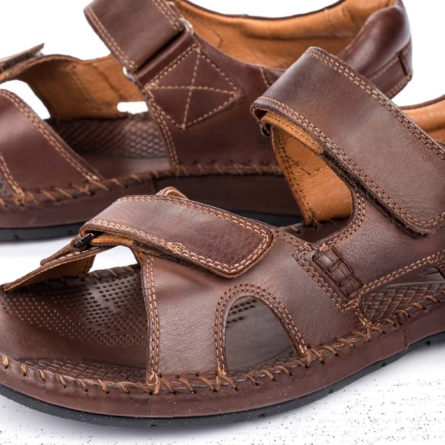 Brown Pikolinos TARIFA Men's Sandals | HAOX87409