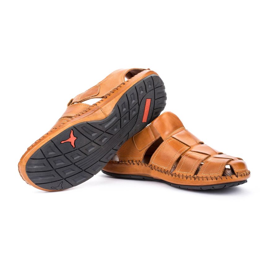 Brown Pikolinos TARIFA Men's Sandals | WCJB3T647