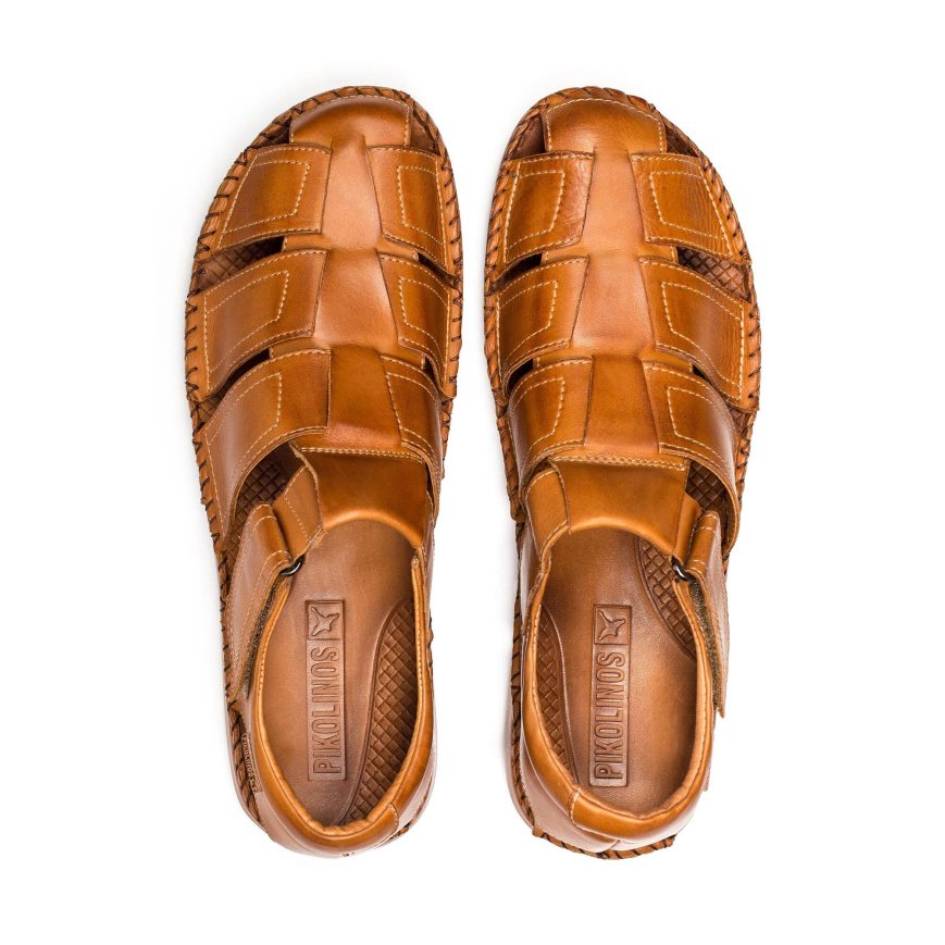 Brown Pikolinos TARIFA Men's Sandals | WCJB3T647