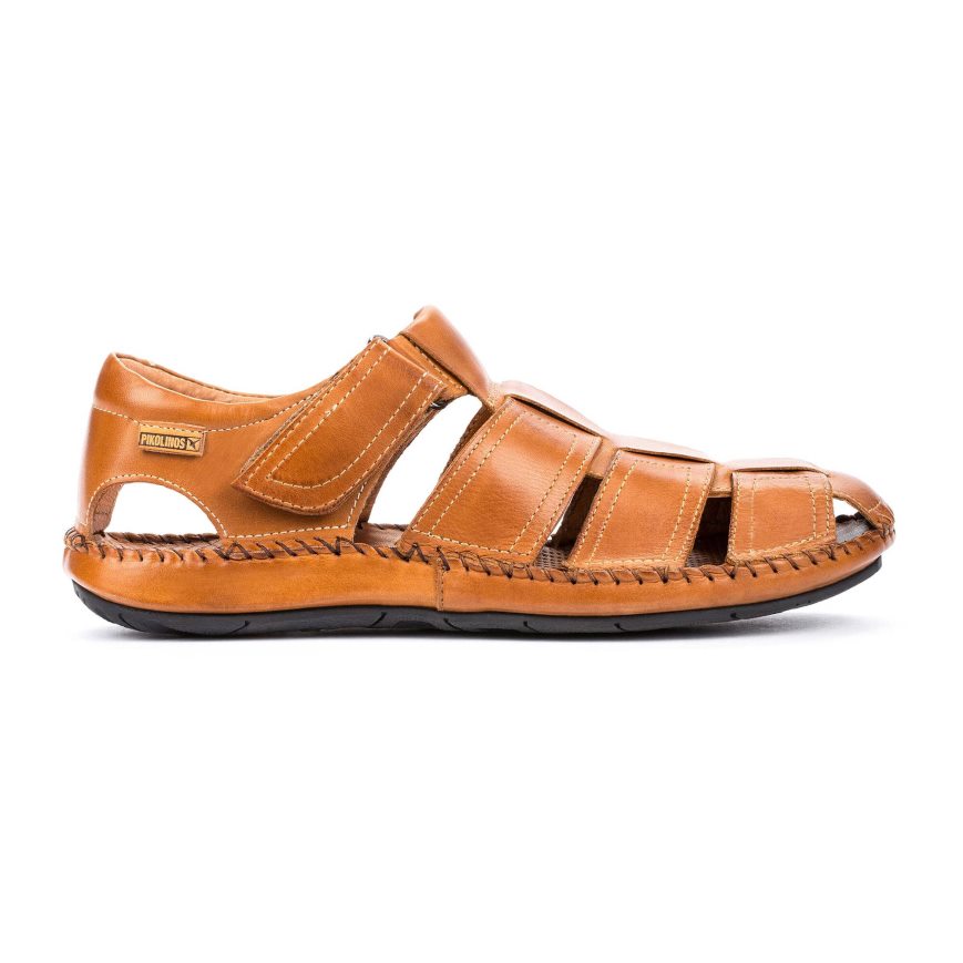 Brown Pikolinos TARIFA Men\'s Sandals | WCJB3T647