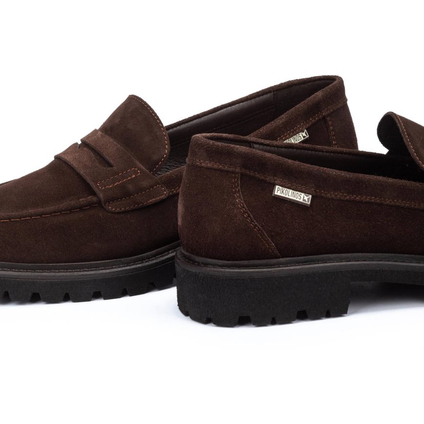 Brown Pikolinos TOLEDO Men's Moccasins | OMRZ26317