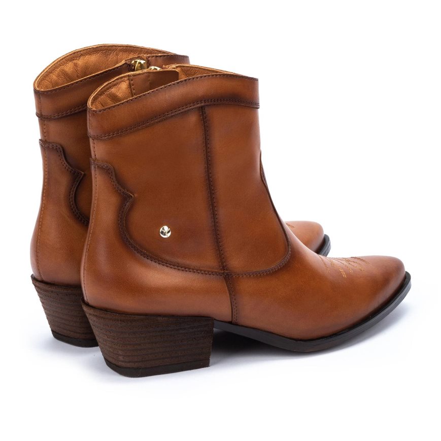 Brown Pikolinos VERGEL Women's Ankle Boots | XLEZ482T0