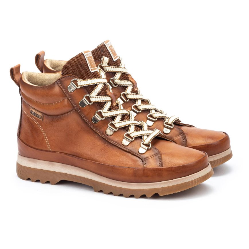 Brown Pikolinos VIGO Women's Ankle Boots | PMBE93T10