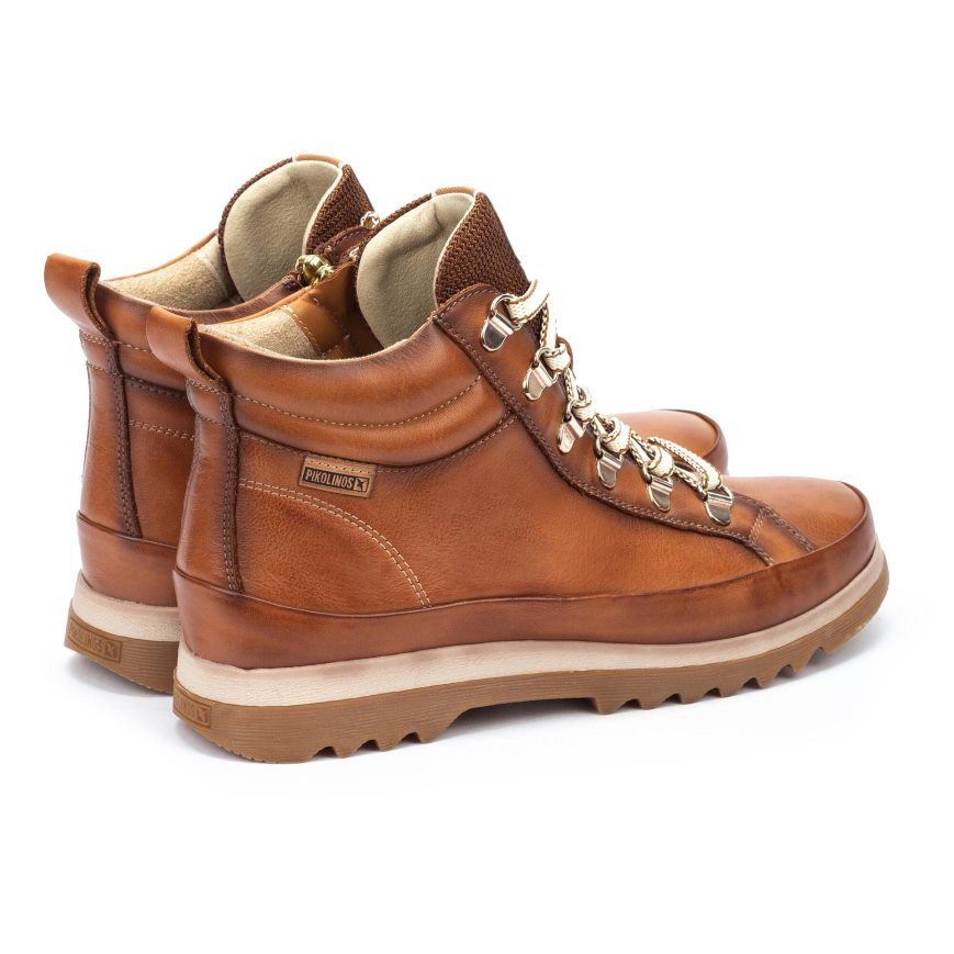 Brown Pikolinos VIGO Women's Ankle Boots | PMBE93T10