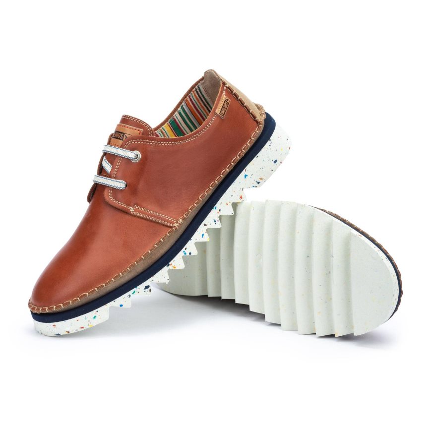 Brown Pikolinos VILLENA Men's Lace Up Shoes | YRBV70423