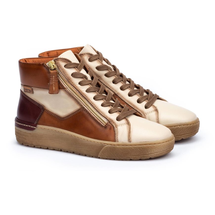 Brown Pikolinos VITORIA Women's Sneakers | PGDS09876