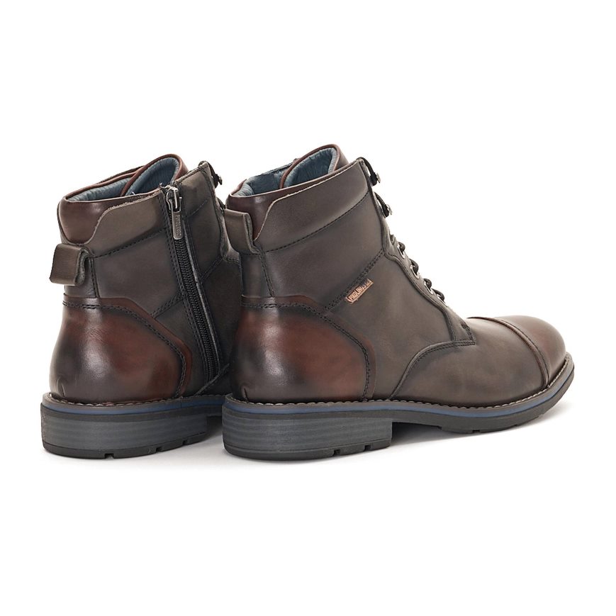 Brown Pikolinos YORK Men's Ankle Boots | 1HTR012T9