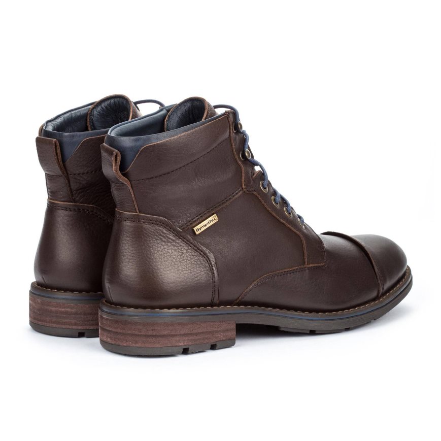 Brown Pikolinos YORK Men's Ankle Boots | FRTI4T802