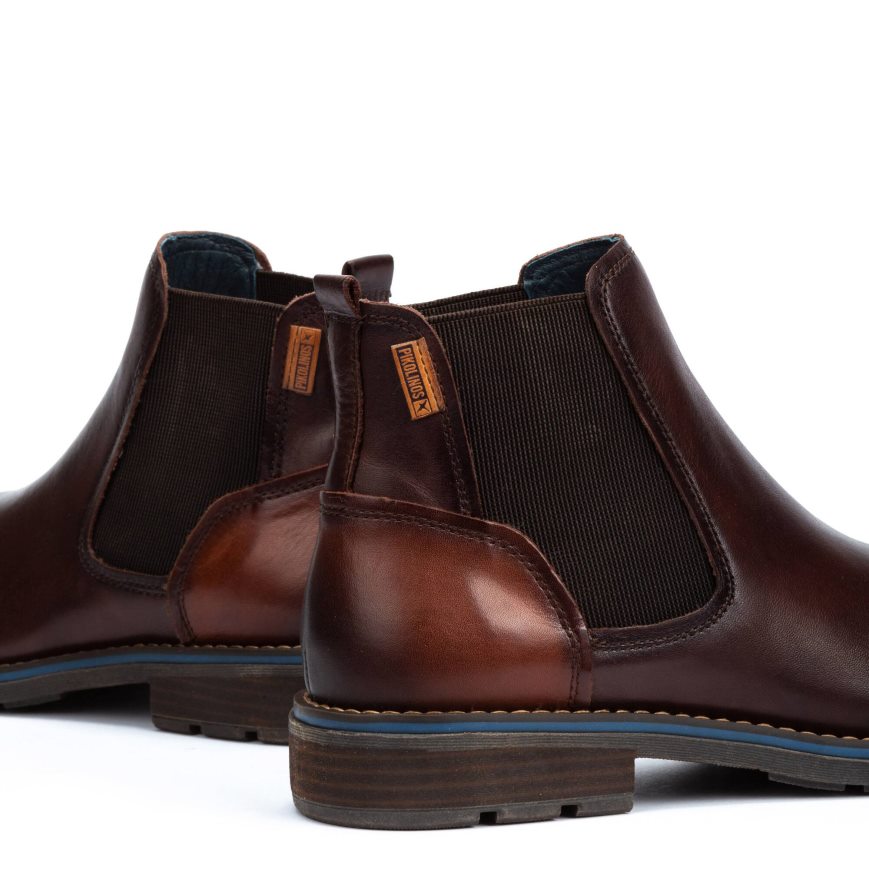 Brown Pikolinos YORK Men's Ankle Boots | MHZD67918