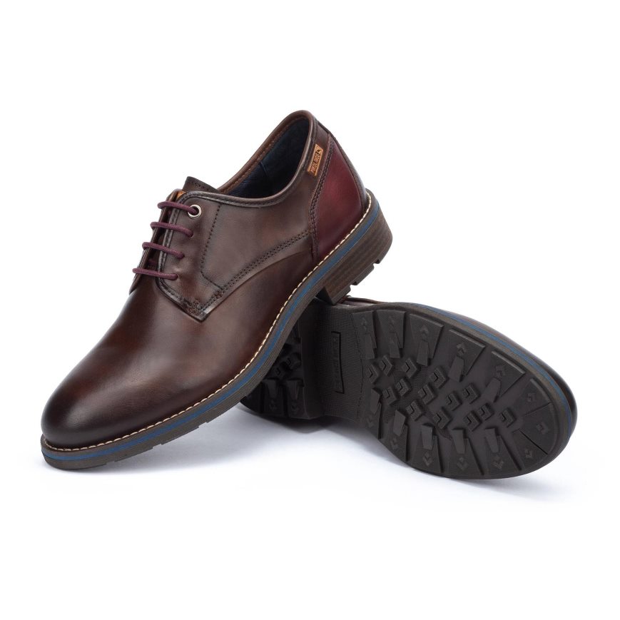 Brown Pikolinos YORK Men's Casual Shoes | ZERF40182